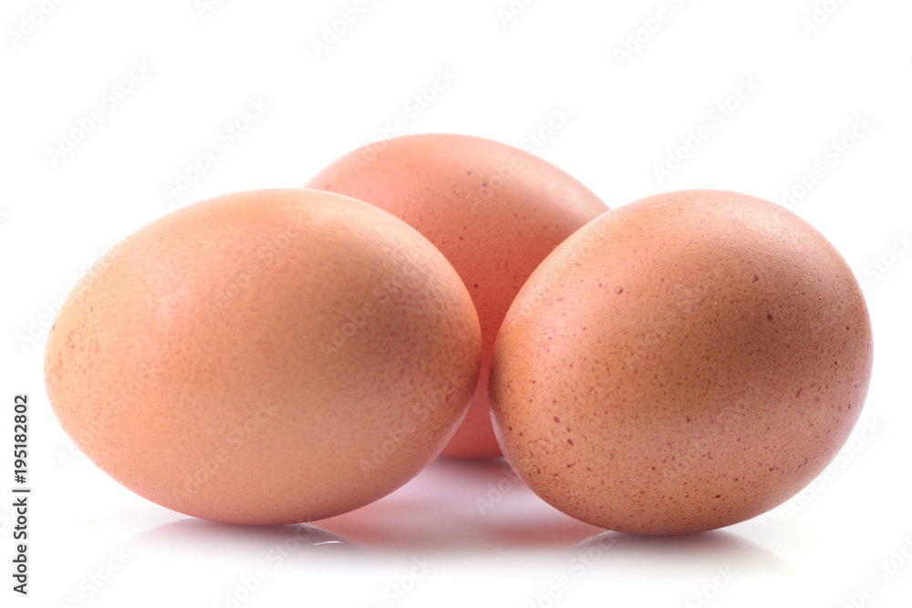 Eggs on a white background Eggs on a white background