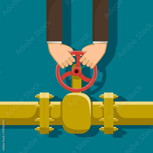 Valve of gas pipeline