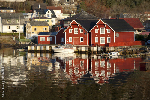 Reflection in Norwegian fjord