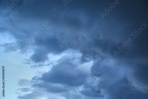 Stormy clouds in the sky photo