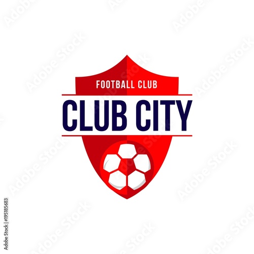 Принти на полотні Club City Football Club Logo Vector Template