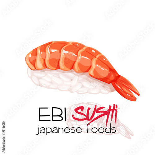 Ebi sushi.
