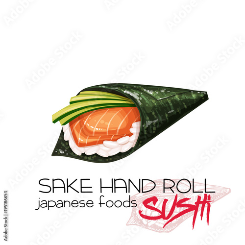 Sake hand roll
