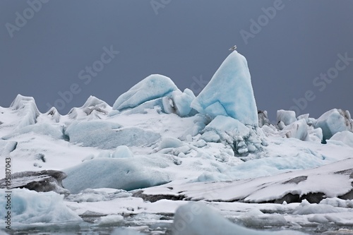 Glacial lake in Iceland © Gudellaphoto