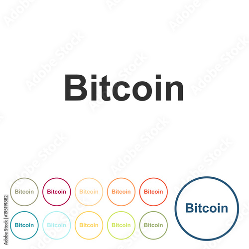 Runde Schaltflächen - Bitcoin - App