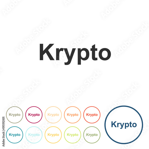 Runde Schaltflächen - Krypto