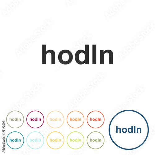 Runde Schaltflächen - hodln