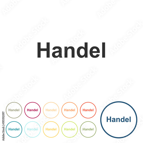 Runde Schaltflächen - Handel