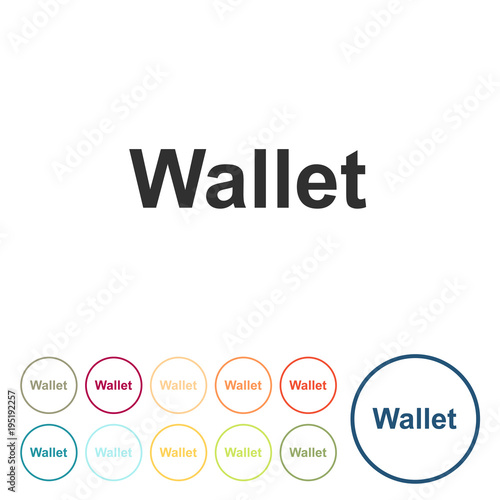 Runde Schaltflächen - Geldbeutel