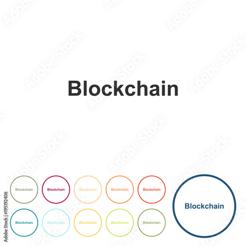 Runde Schaltflächen - Blockchain