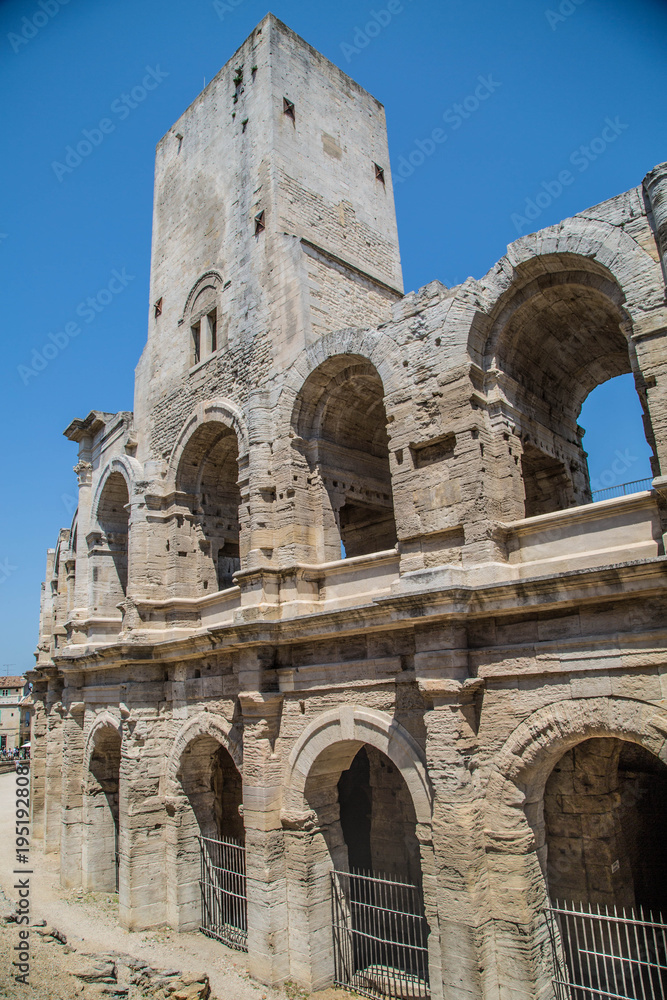 Arena, Altstadt und Sehenswürdigkeiten von Arles, Frankreich