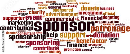 Sponsor word cloud