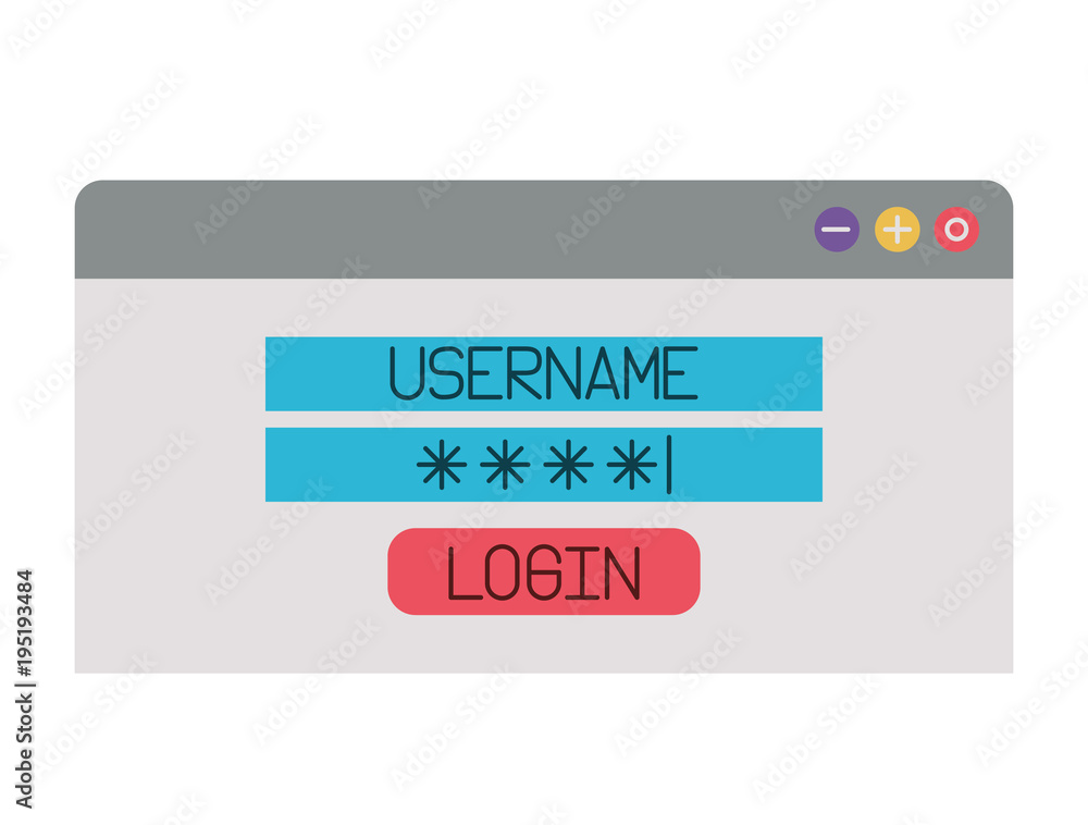 login template isolated icon vector illustration design