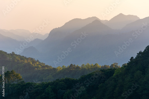 Beautiful mountain sunsets. © Loveischiangrai