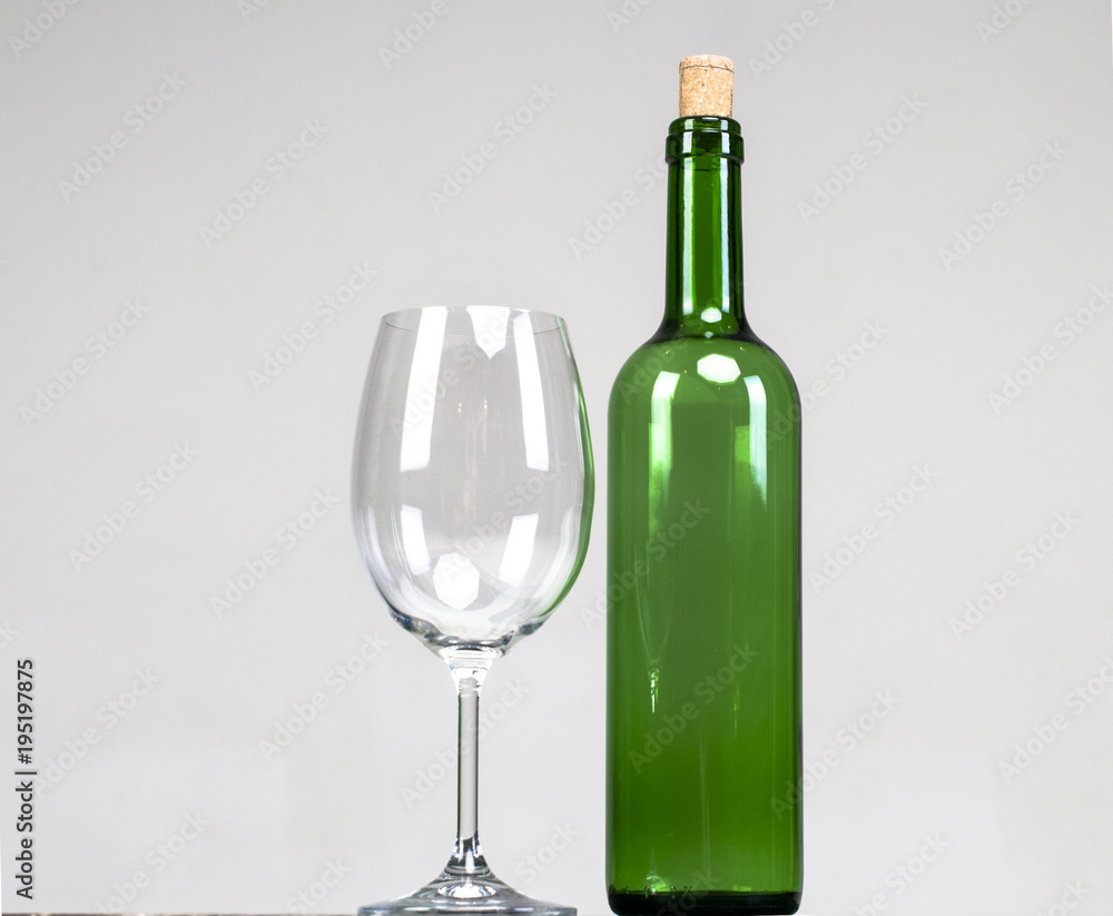 Wine on blurred natural background