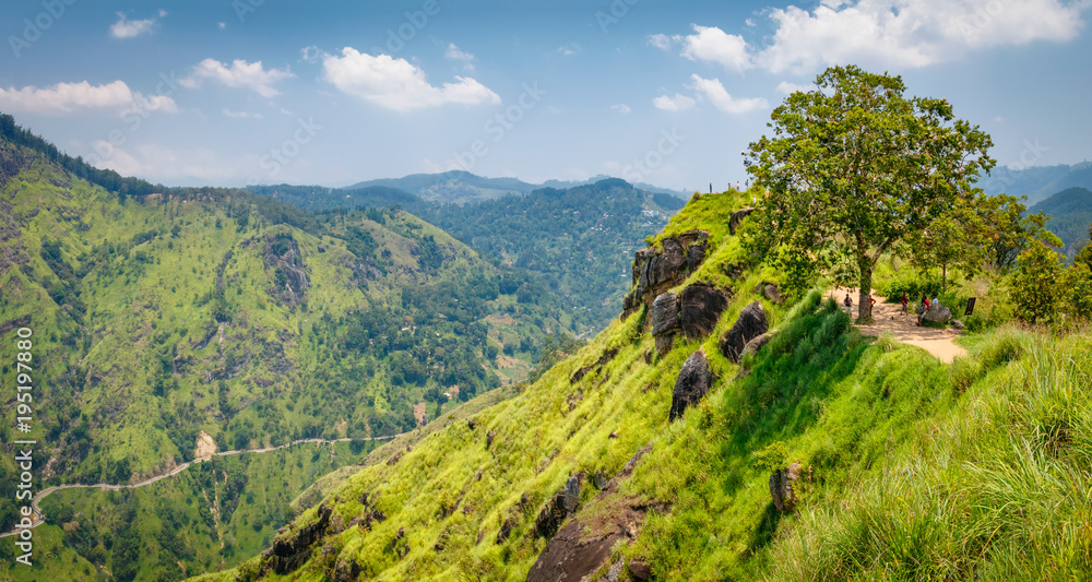 View from Little Adam's Peak. Mountain landscape in Sri Lanka,Little Adam's Peak Ella, Sri Lanka