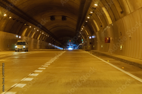 Fototapeta Naklejka Na Ścianę i Meble -  view of the light at the end of the tunnel