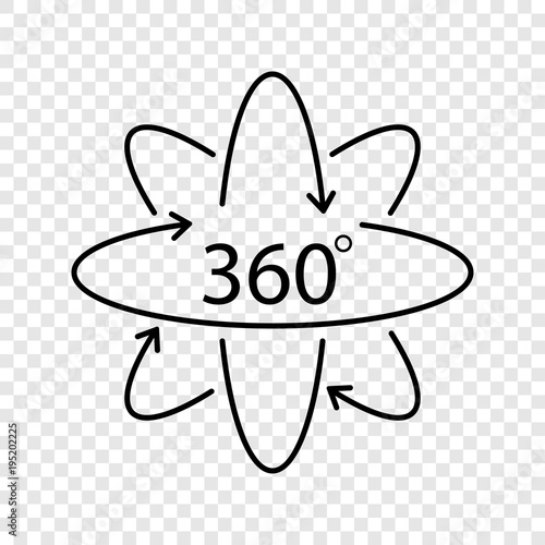 360 Degree Vector icon
