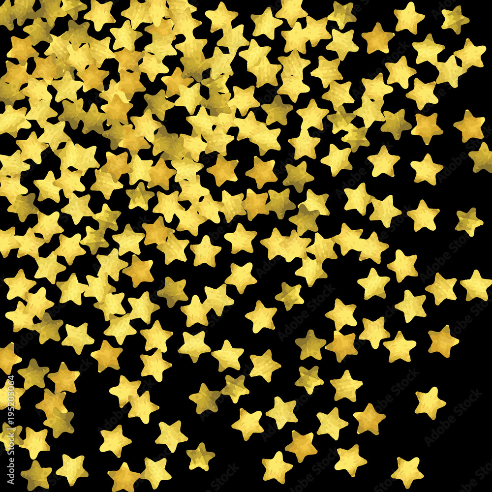 Golden confetti isolated on black background. Golden confetti isolated on black background.