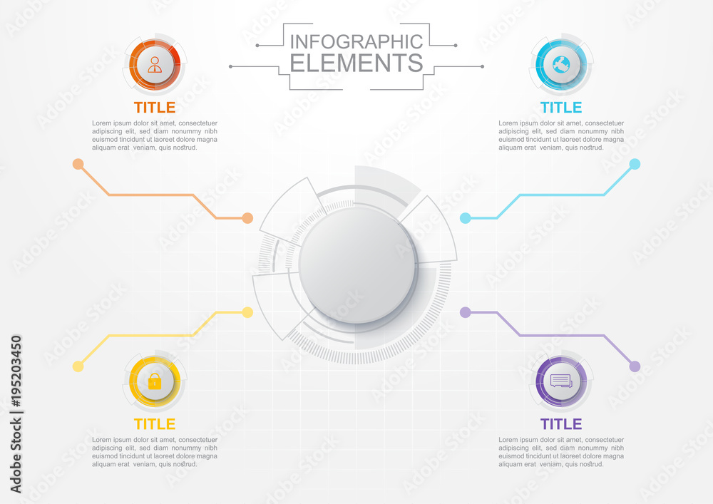 Business infographic vector, white buttons with square grid on white background Business infographic vector, white buttons with square grid on white background