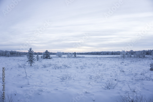 Winter wonderland in Lapland, Finland