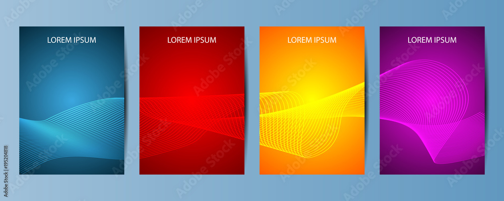 Fototapeta premium Future Poster template. Minimal Vector covers design.