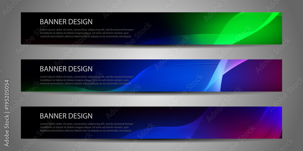 abstract vector modern banner .design templates.Vector illustration.