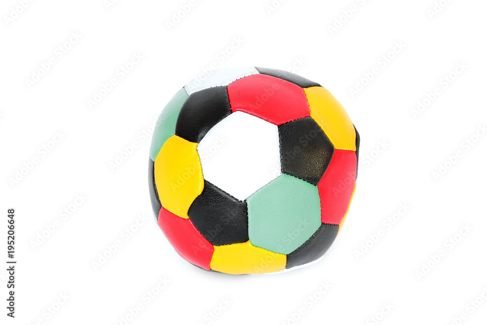 Soccer ball on white background. A toy Soccer ball on white background. A toy