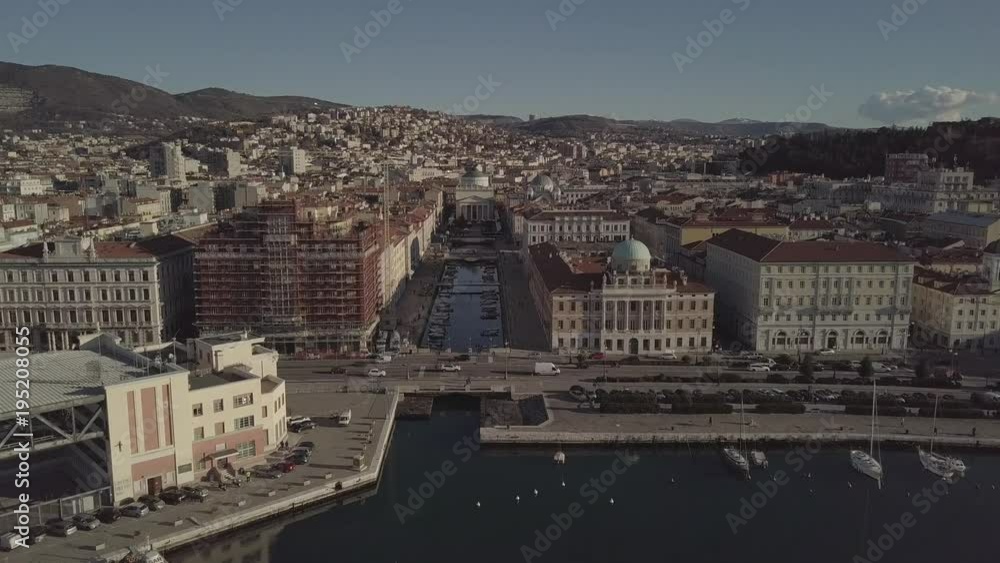 Panorama of Trieste in sunny weather Panorama of Trieste in sunny weather