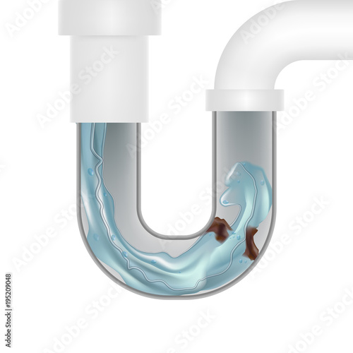 Realistic Detailed 3d Drain Cleaner. Vector