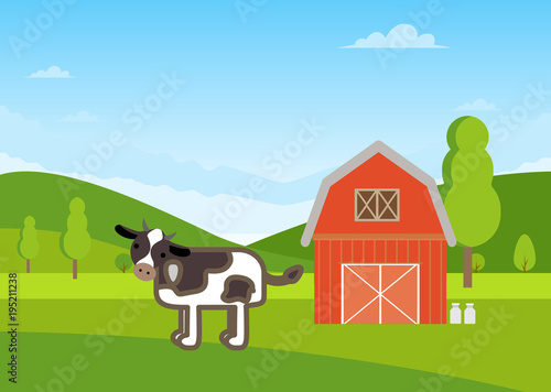 crow in farm with trees