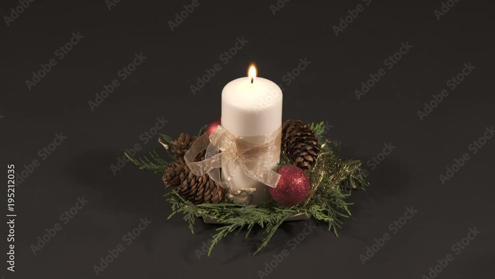 Christmas decoration with candle Christmas decoration with candle