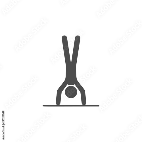 man upside down icon.Element of popular fitness  icon. Premium quality graphic design. Signs, symbols collection icon for websites, web design,