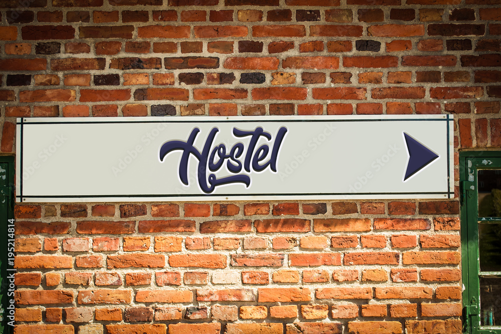 Obraz premium Schild 318 - Hostel