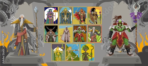 fighting videogame choosing screen