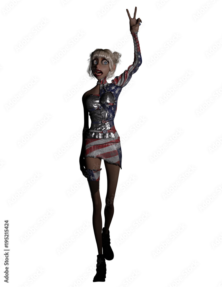 Political Character 3 D Rendering Giving Peace Sign Political Character 3 D Rendering Giving Peace Sign
