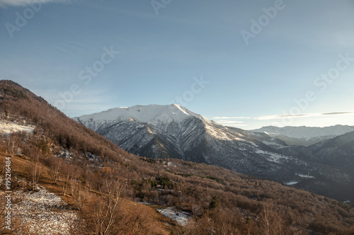 Snowy Caucasian mountains