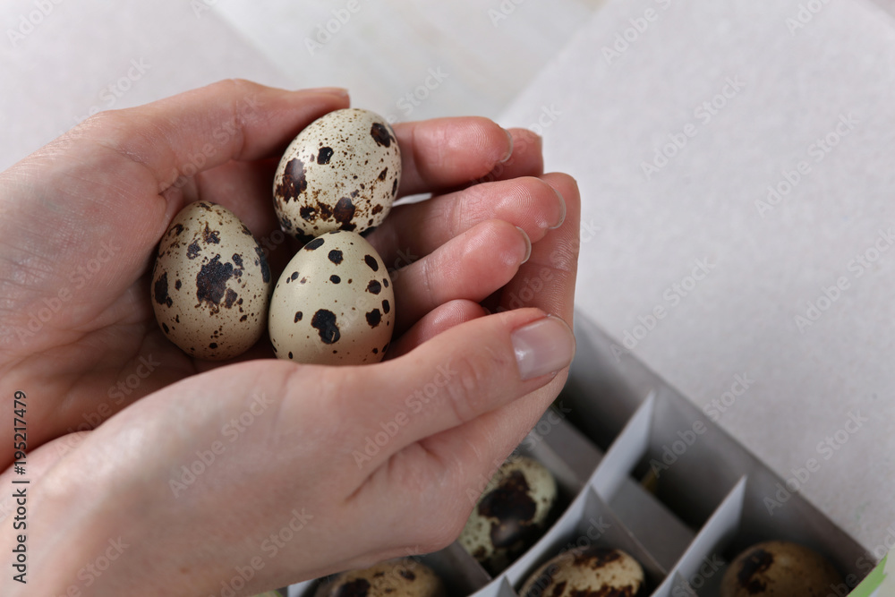 Healthy eating, cooking with quail eggs Healthy eating, cooking with quail eggs