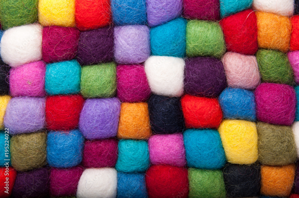 Colorful felt dried textile balls Colorful felt dried textile balls