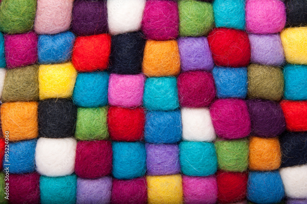 Colorful felt dried textile balls Colorful felt dried textile balls