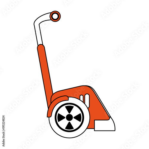Two wheels electric scooter vector illustration graphic design