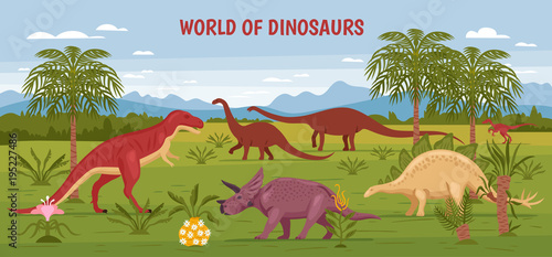 Wild Dinosaur World Background