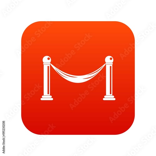 Barrier icon digital red