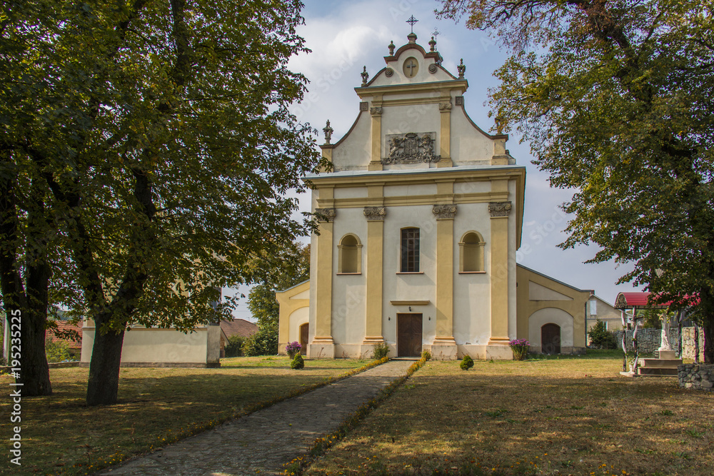 Catholic church, Yagilnitsa village, Ternopil region, Ukraine