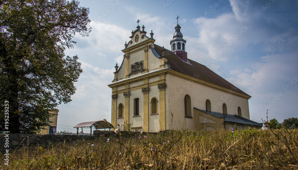 Catholic church, Yagilnitsa village, Ternopil region, Ukraine