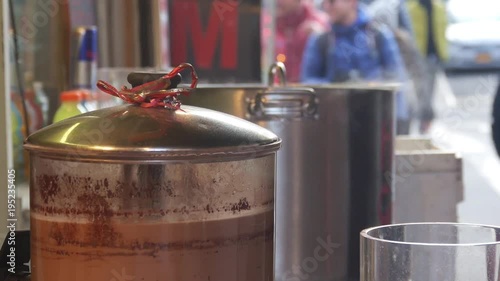 Steam From Pot In Kitchen Near Street - Slide - Right To Left