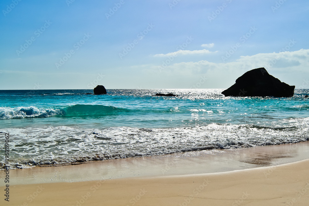 scenic view of horseshoe bay beach bermuda scenic view of horseshoe bay beach bermuda