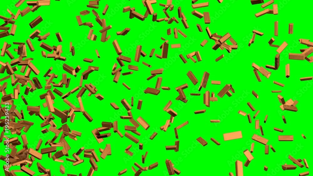 Animated a lot of shinning fine bars of bronze flying or exploding from left to right against green background. Animated a lot of shinning fine bars of bronze flying or exploding from left to right against green background.