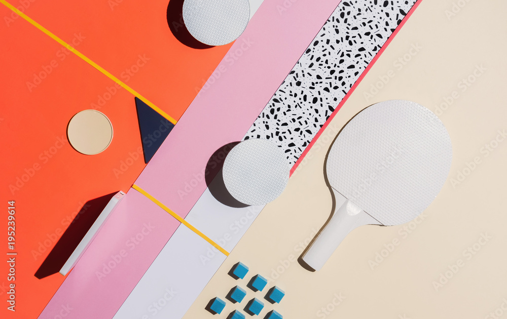 Abstract conceptual geometry set up/composition. Stock Photo | Adobe Stock