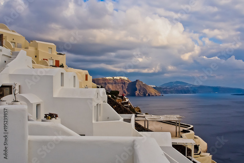 scenic view of cyclade house oia greece